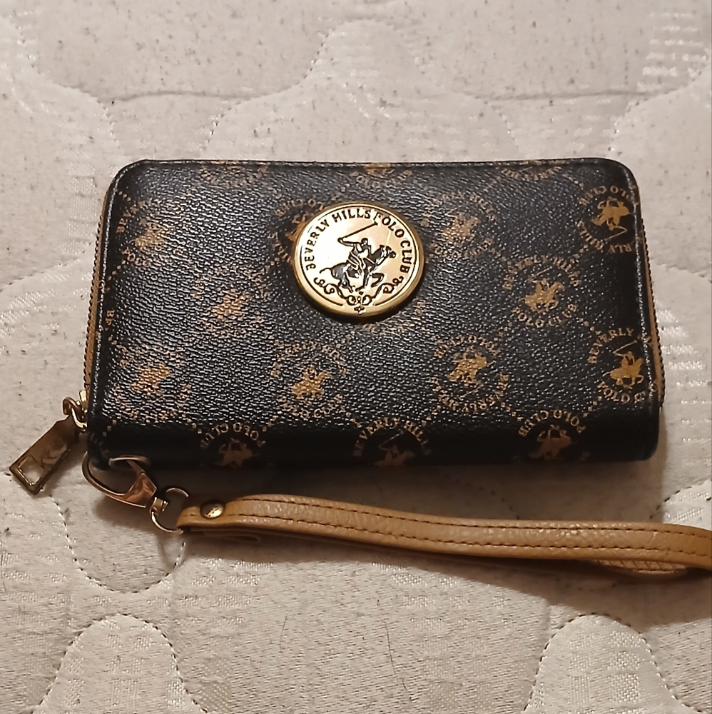 Beverly hills polo club phaux leather wallet
